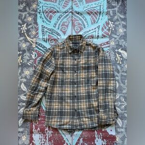 Jenni Kayne O'Keeffe Overshirt - S - Charcoal Plaid Wool Flannel Shirt Jacket